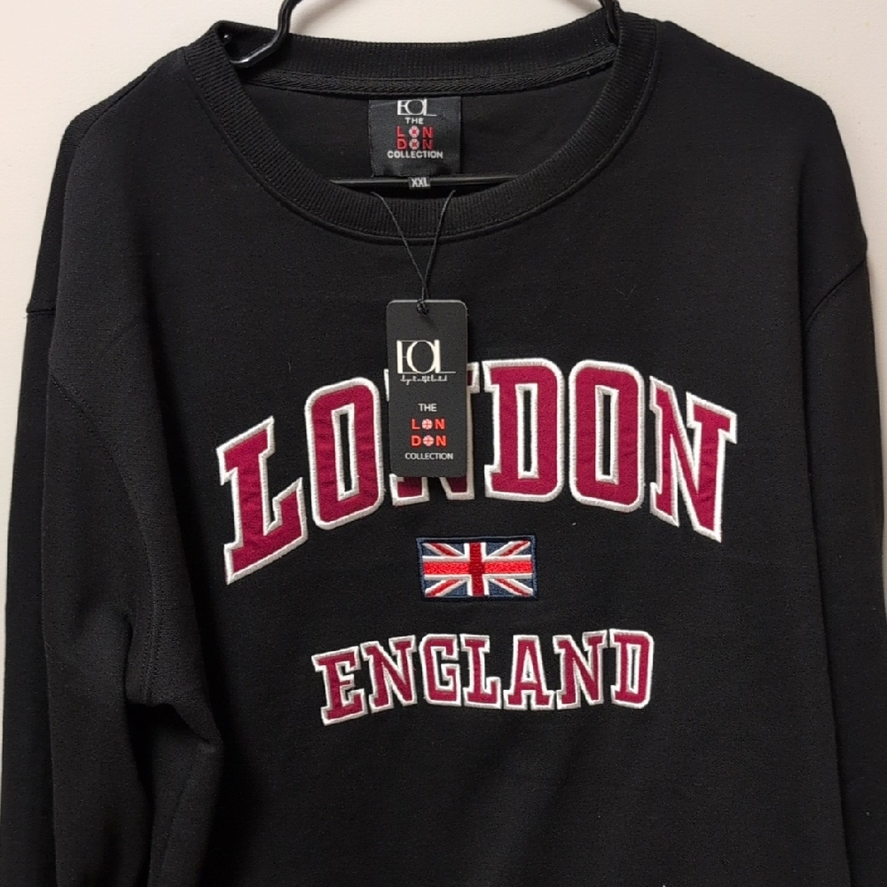 Black London England Sweater by
